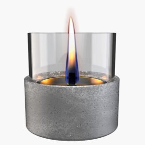 Tenderflame Aster 10 Lava – Stoere en compacte rookvrije sfeerhaard voor binnen en buiten.