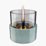 Tenderflame Aster 10 Reactive Glass – Unieke rookvrije tafelhaard van keramiek en glas voor binnen en buiten.