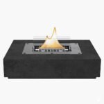 Tenderflame_Daisy_90_MgO_Black Tenderflame Daisy 90 MgO – Stijlvolle grote sfeerhaard met lange brandduur, geschikt voor binnen en buiten.