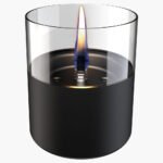 Tenderflame Lilly Glass Black