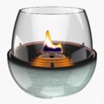 Tenderflame_Tulip_18_Reactive_Glass_Green Tenderflame Tulip 18 Reactive Glass – Unieke rookvrije tafelhaard van keramiek en glas voor binnen en buiten.