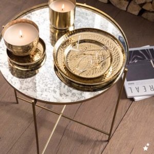 vtwonen Plate Metal Gold 15 cm.